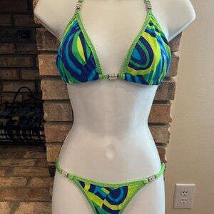 Contest Bikini Wellness Fit Model NPC Competition Posing Suit or Practice Suit